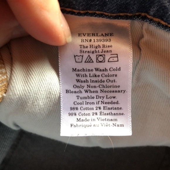 EVERLANE The High Rise Straight Jean. - Picture 8 of 12